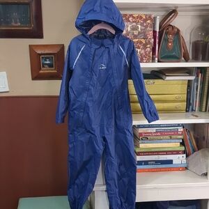 L.L. Bean Kids Blue Rain Suit Size 4T